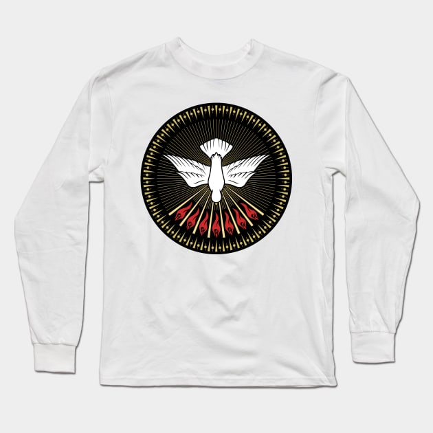 The image of a dove - a symbol of the Holy Spirit of God Long Sleeve T-Shirt by Reformer